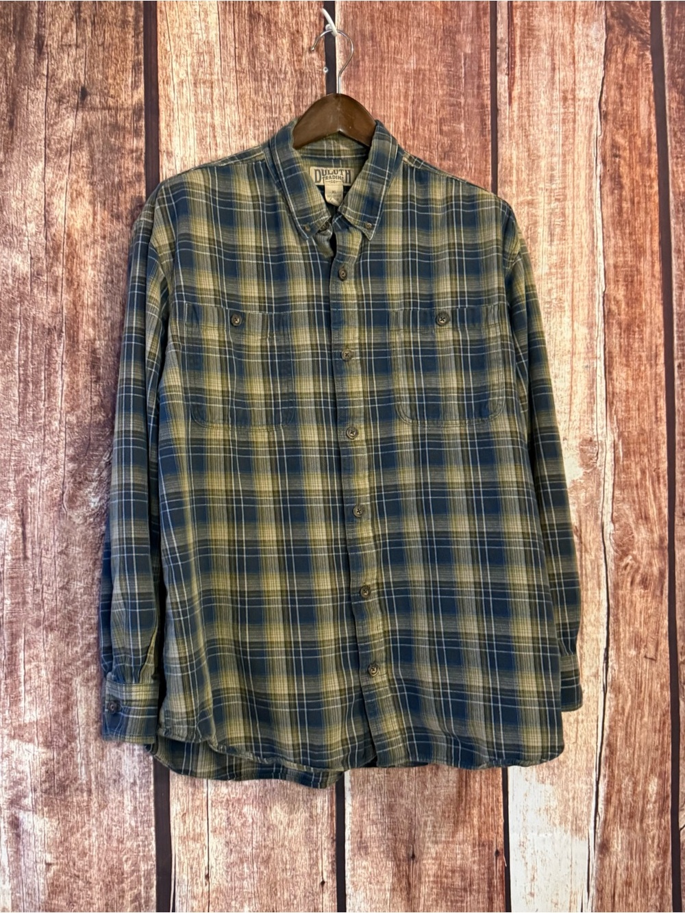 Duluth Trading Co flannel Button-Down Shirt